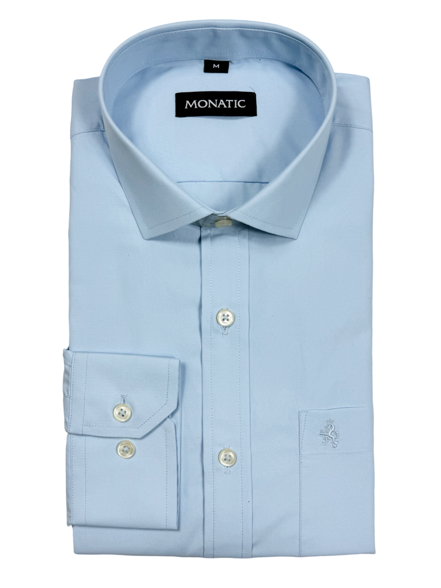 Monatic Leeds Sky Blue Mens Formal Shirt