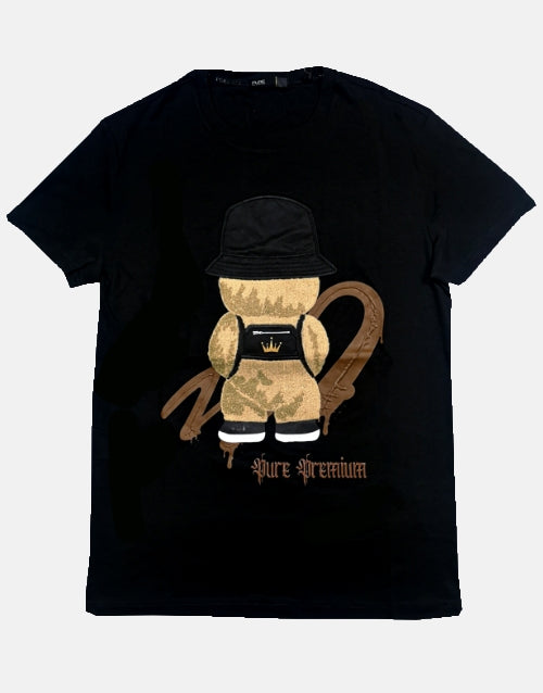 Pure Premium Oroso Teddy Black T-Shirt