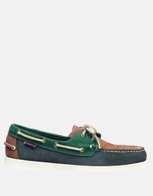 Sebago Portland Multiple - Blue Navy Tan Pine