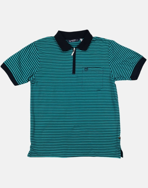 K Star 7 Pointer Teal Aqua 1/4 Zip Golfer