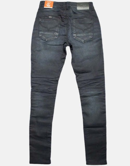 Cutty Cycle Blue Black Coated Jeans