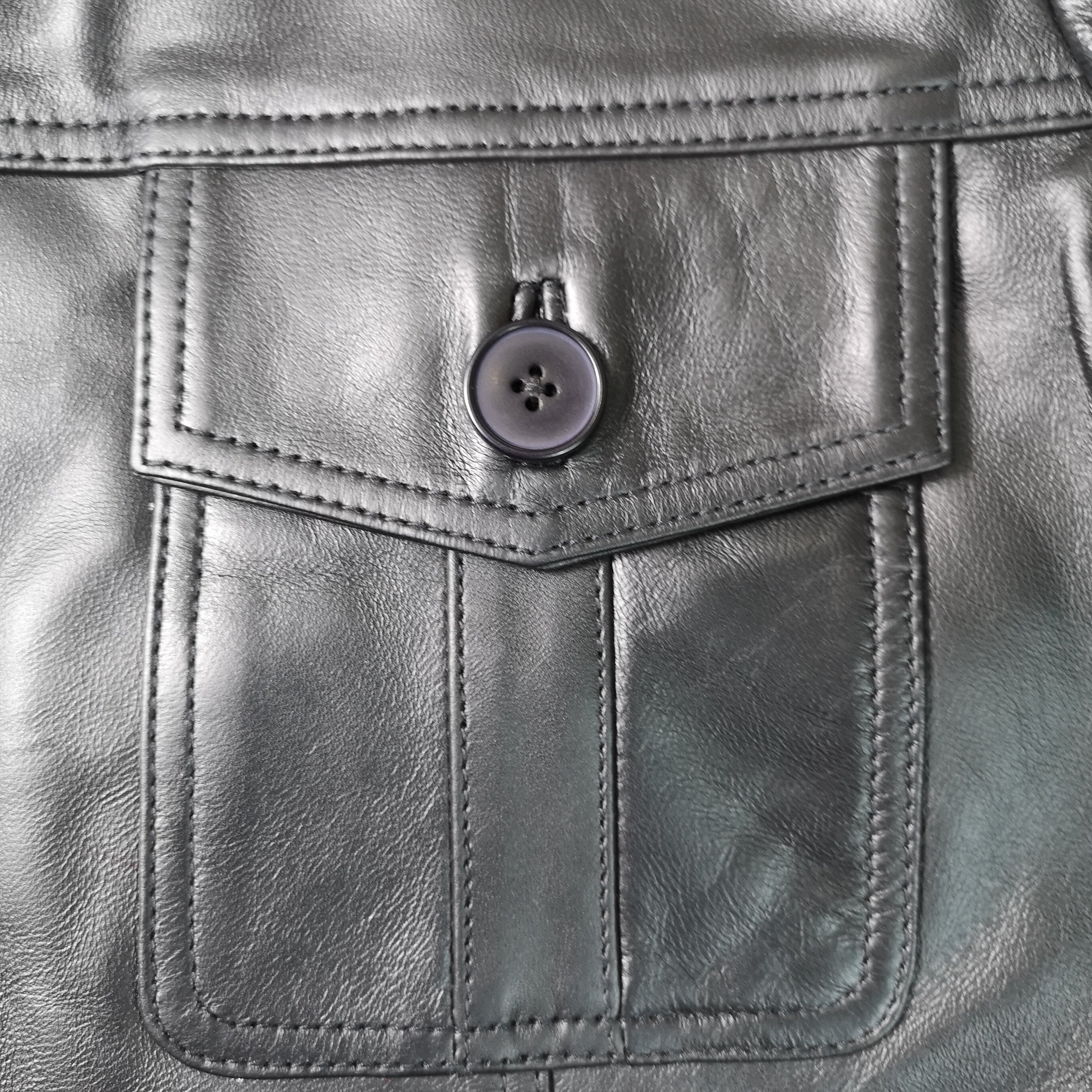 Pointer Original Leather Shirt Jacket Black