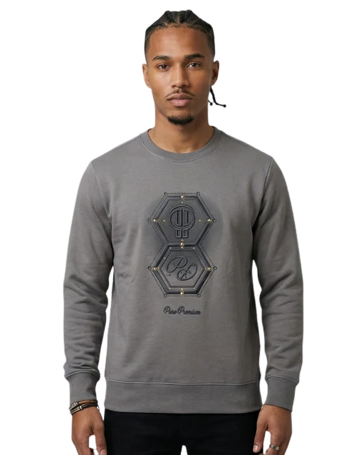 PURE PREMIUM Amico Deep Grey Sweater