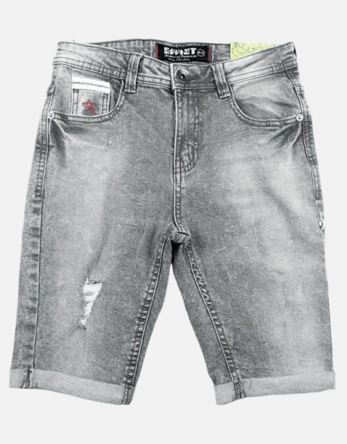 SOVIET BOYS GREY DENIM SHORTS
