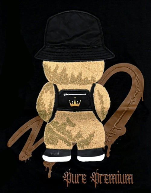 Pure Premium Oroso Teddy Black T-Shirt