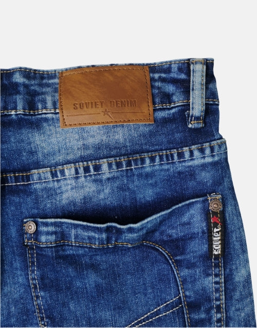 SOVIET Indigo Denim Shorts