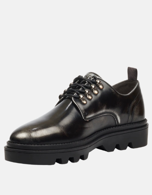 Mazerata Vinchey Grey Wax Shoe