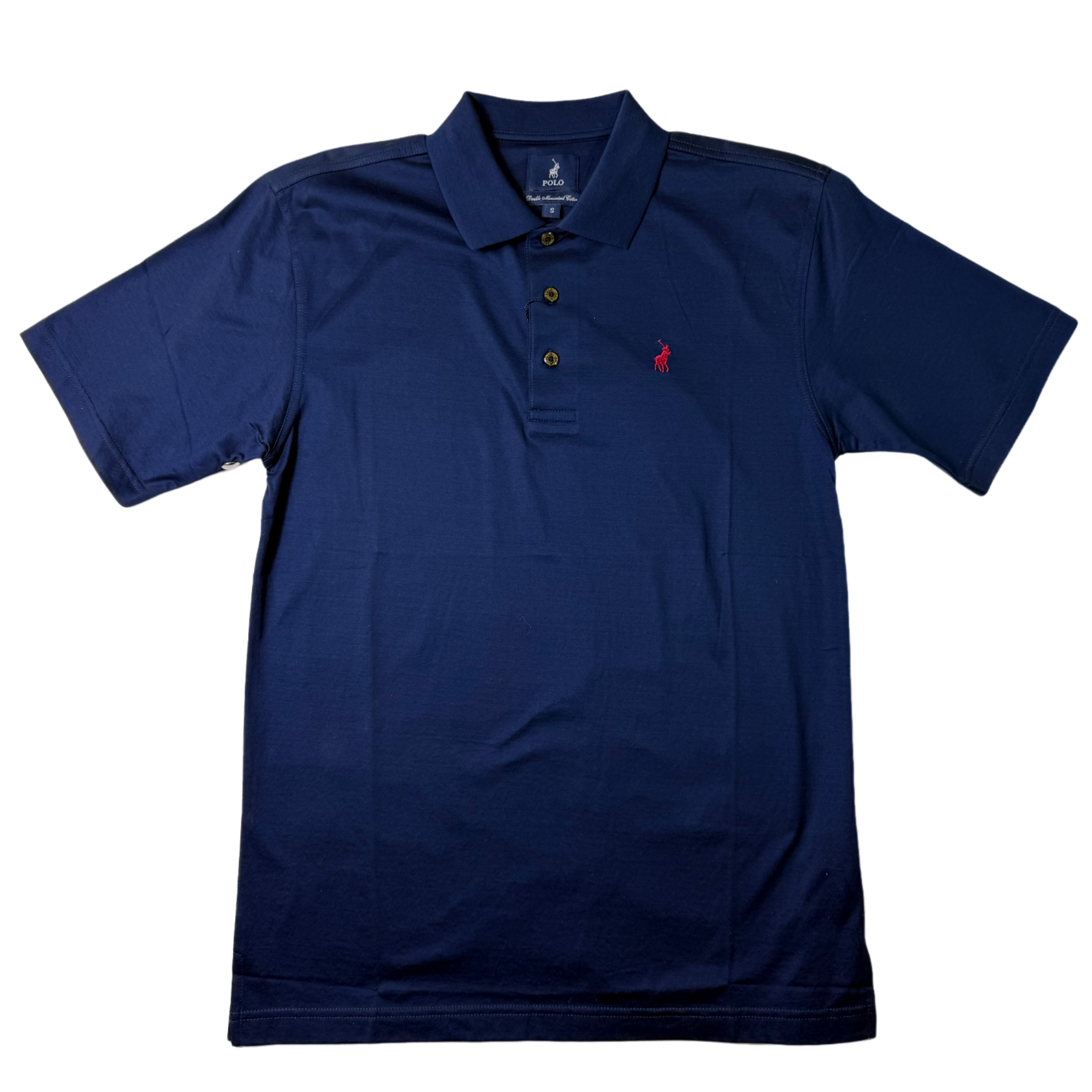 Polo Mens Lincoln Classic Double Mercerized Navy Golfer