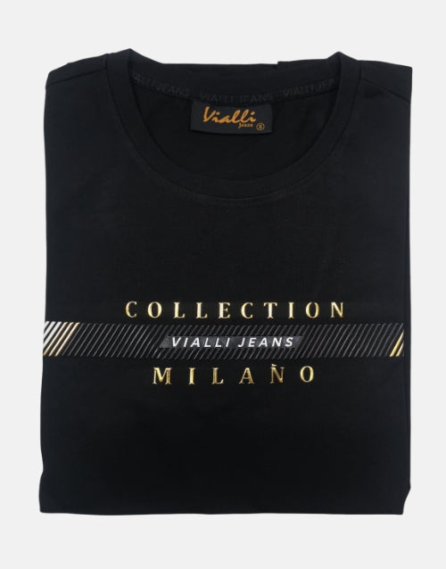 Vialli Cero Black T Shirt