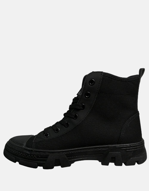 Soviet Black Raptor  Canvas Sneaker Boot