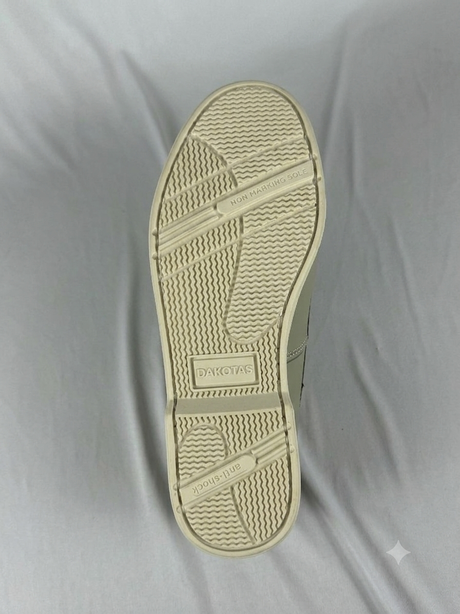 Dakota Leather Ice White Dockside Boat Shoe