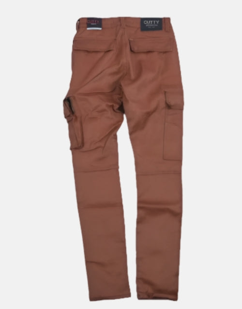 Cutty Camel Wax Skinny Fit Cargo Jean