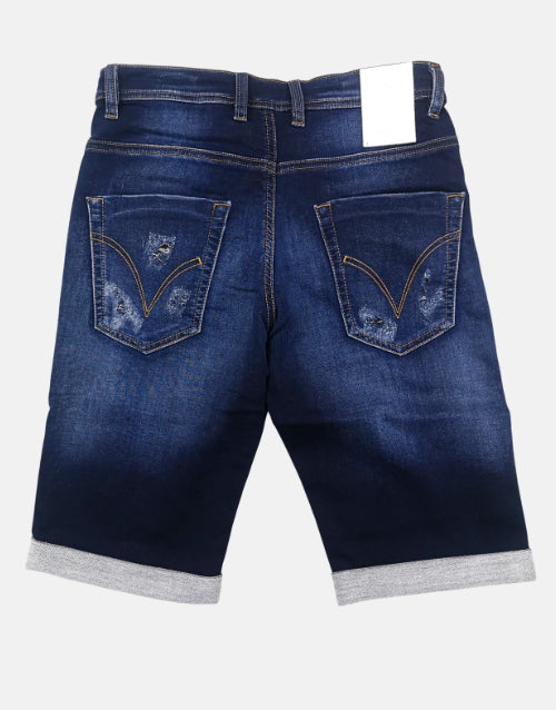 Vialli Falopinhsio Blue Denim Shorts