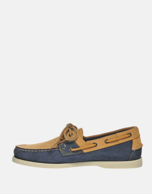 Sebago Docksides Rossisland Navy/Ocra Tan