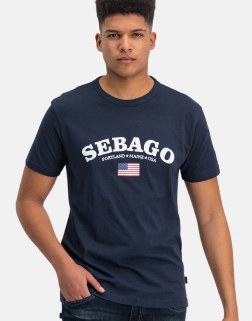 Sebago Rudder T-Shirt  Blue Marine