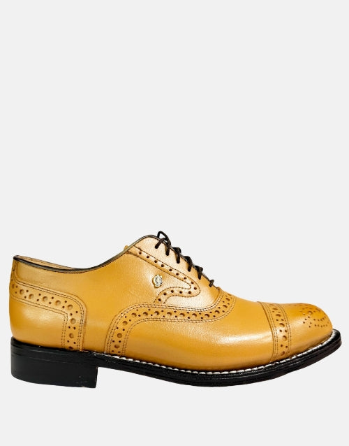 Crockett & Jones Brayden Leather Biscuit Buffcalf Shoe
