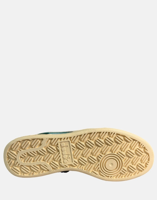 DIADORA Leather Green White Magic Basket Lo Sneaker