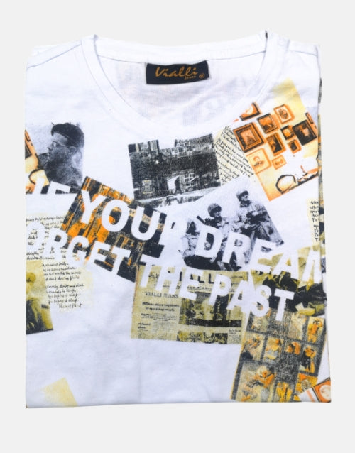 Vialli Apursu White Graffiti T Shirt