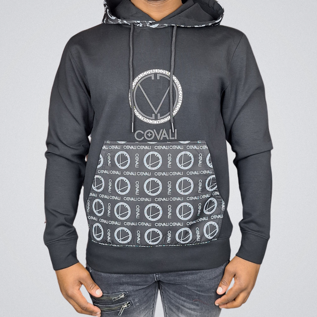 COVALI Matera Black Hoodie