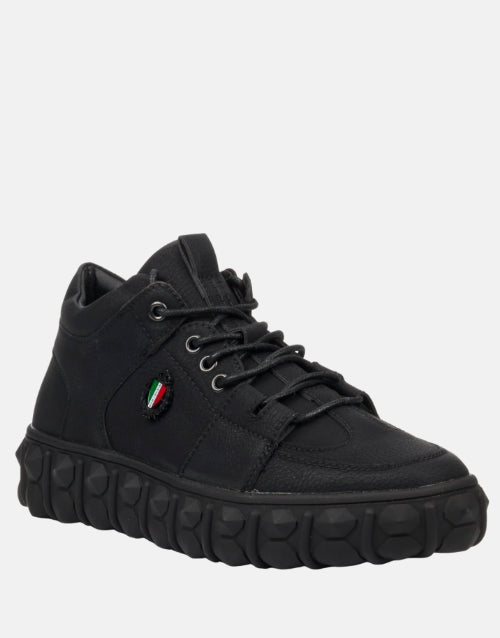 Mazerata Pigale Black Mid Boot