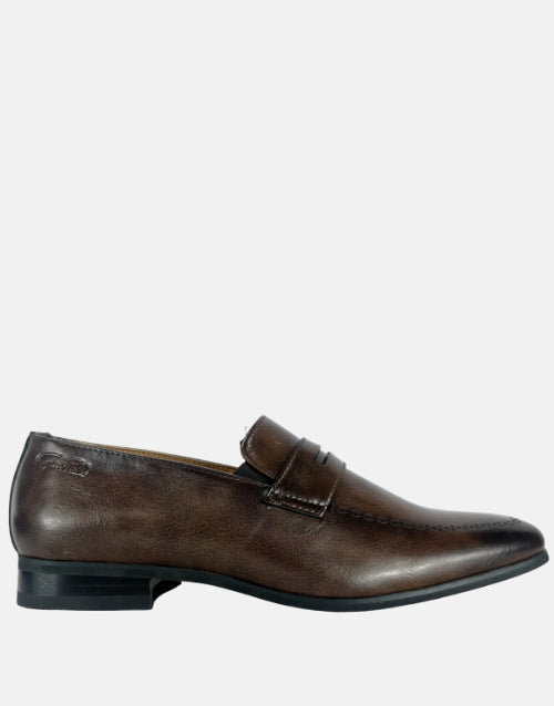 GINO PAOLI Taupe Penny Loafer