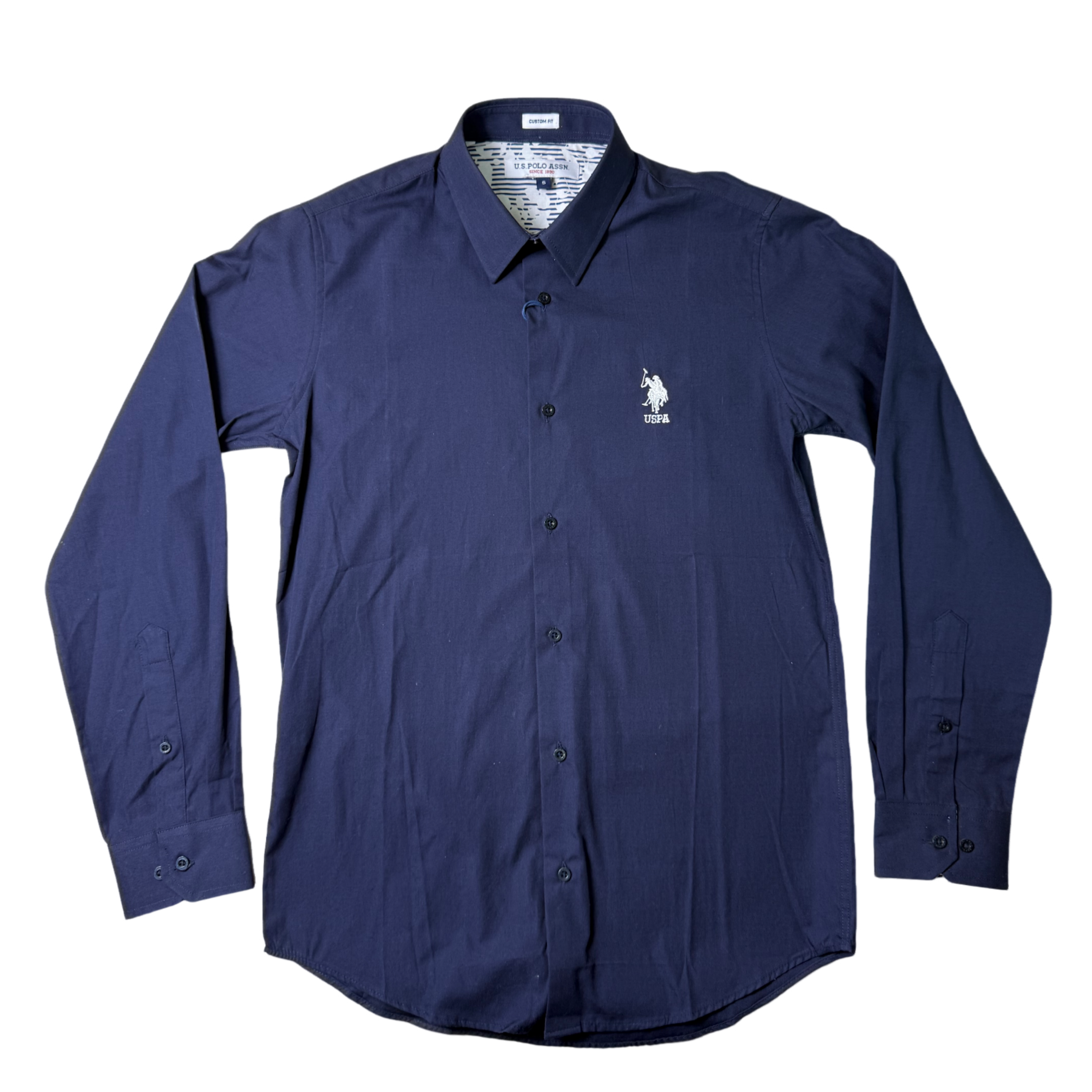 Polo USPA Woven Navy Blue Oxford Shirt