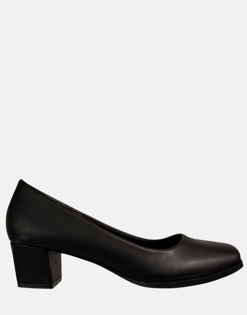 Ladies Carlo Bossi Black Block High Heels