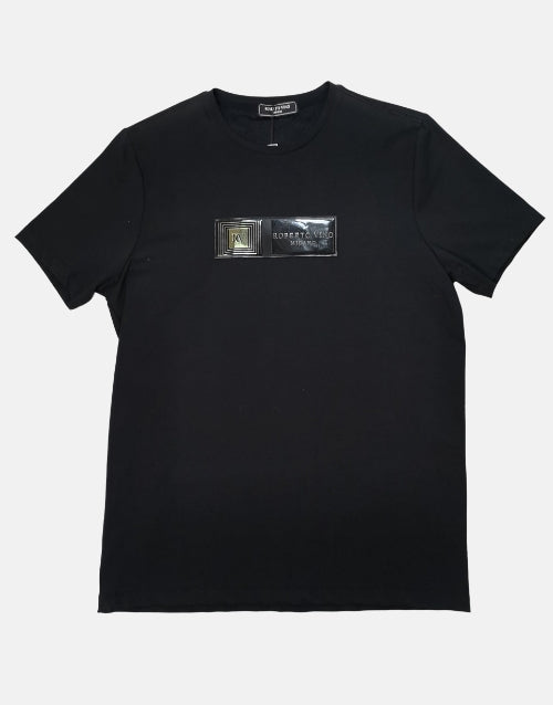Roberto Vino Black Silver Milano T Shirt