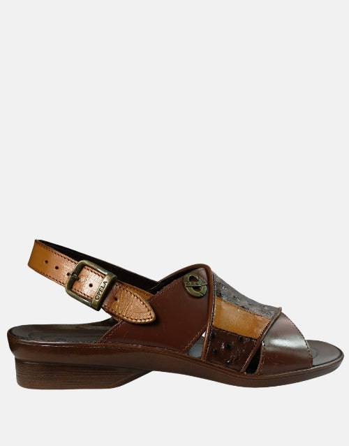 Opela Shaka X Cognac Leather Sandals
