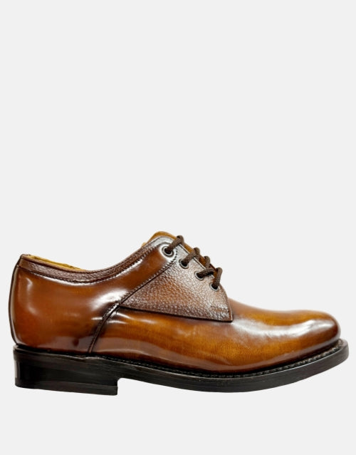 Saxone of Scotland Leather Ivywood Tan Shoe