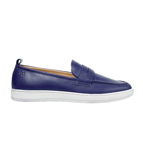 MMS Leather Italian Classic Navy Moccasin