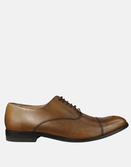 Hush Puppies Wakely Dark Tan Leather