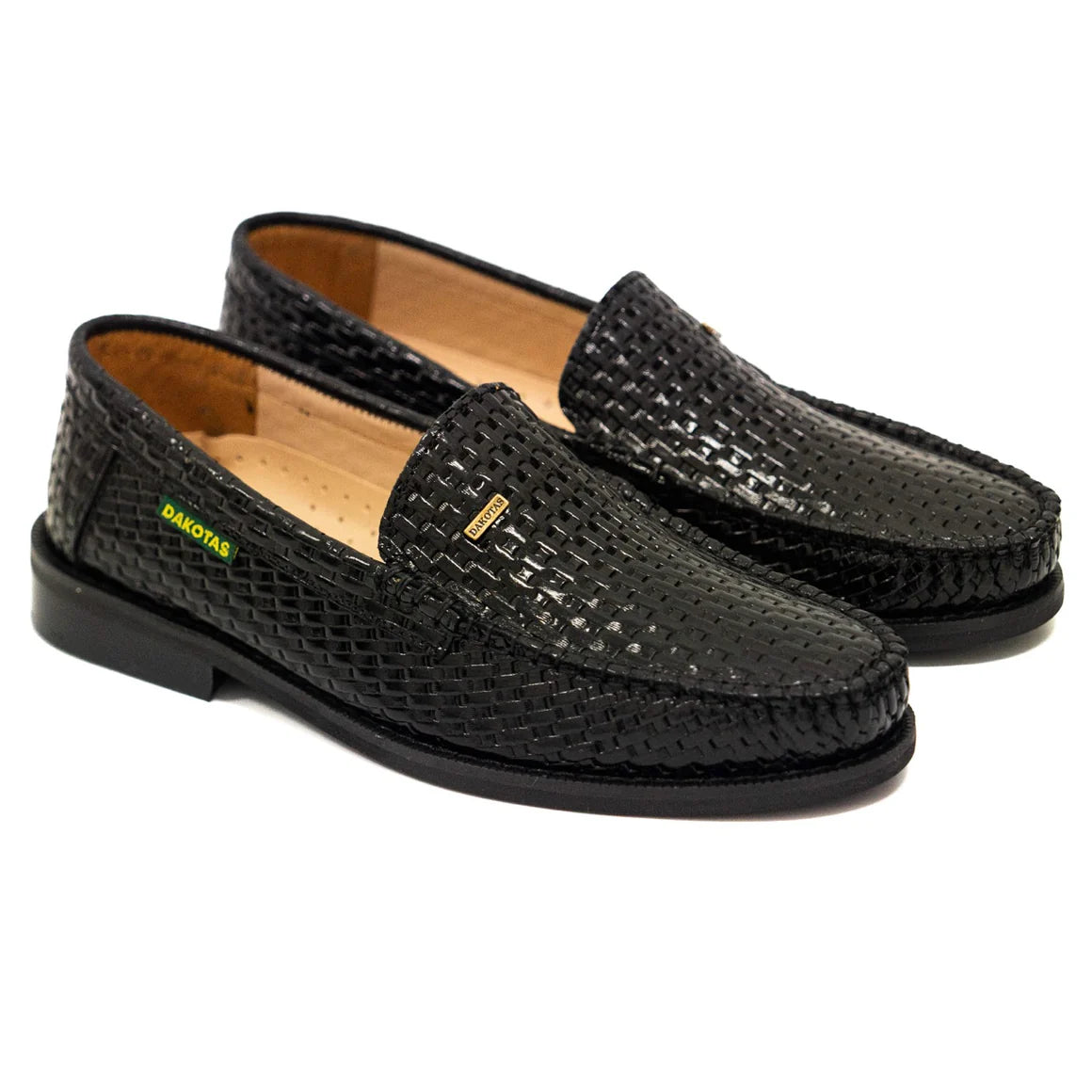 Dakotas Black Weave Moccasin