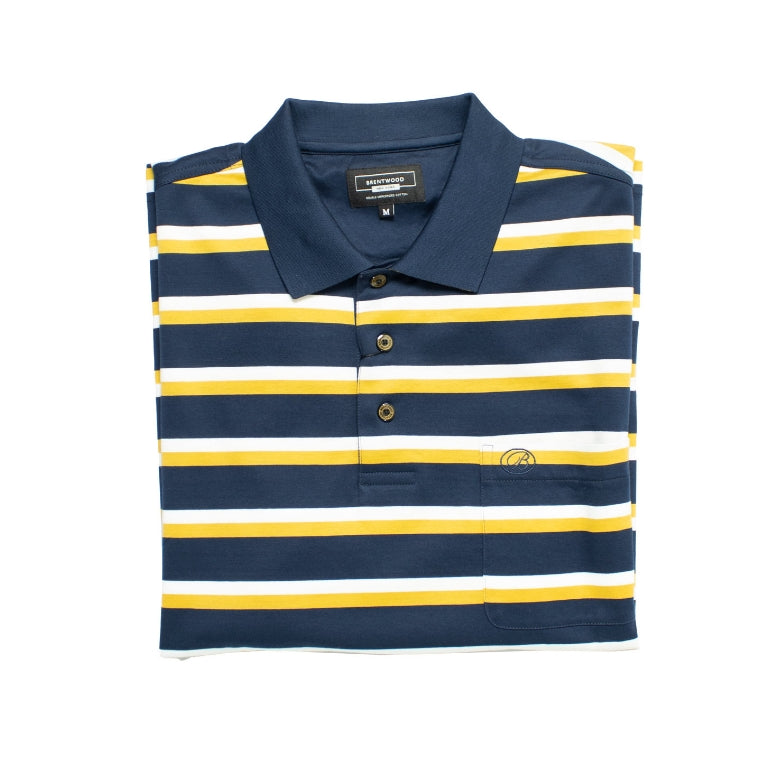 Brentwood Johnston Double Mecerised Navy Golfer