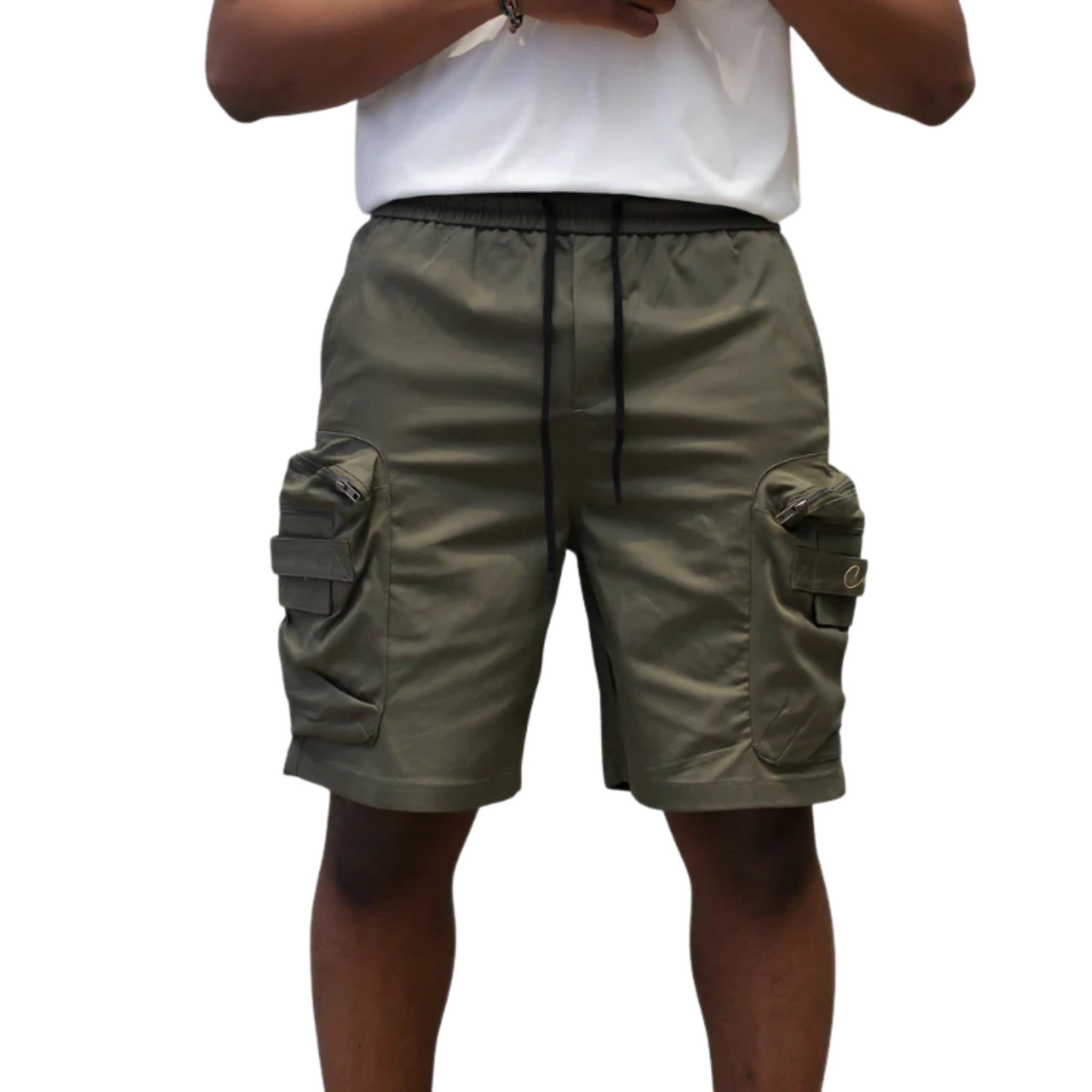 COVALI Short Green Cargo Pants