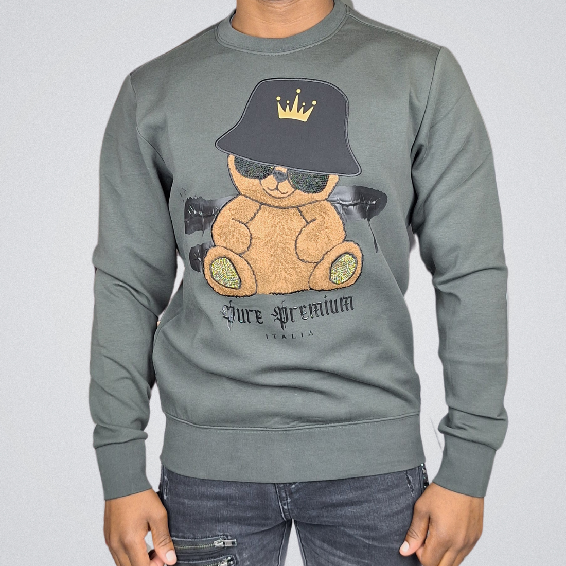 PURE PREMIUM Namek Dark Grey Sweater