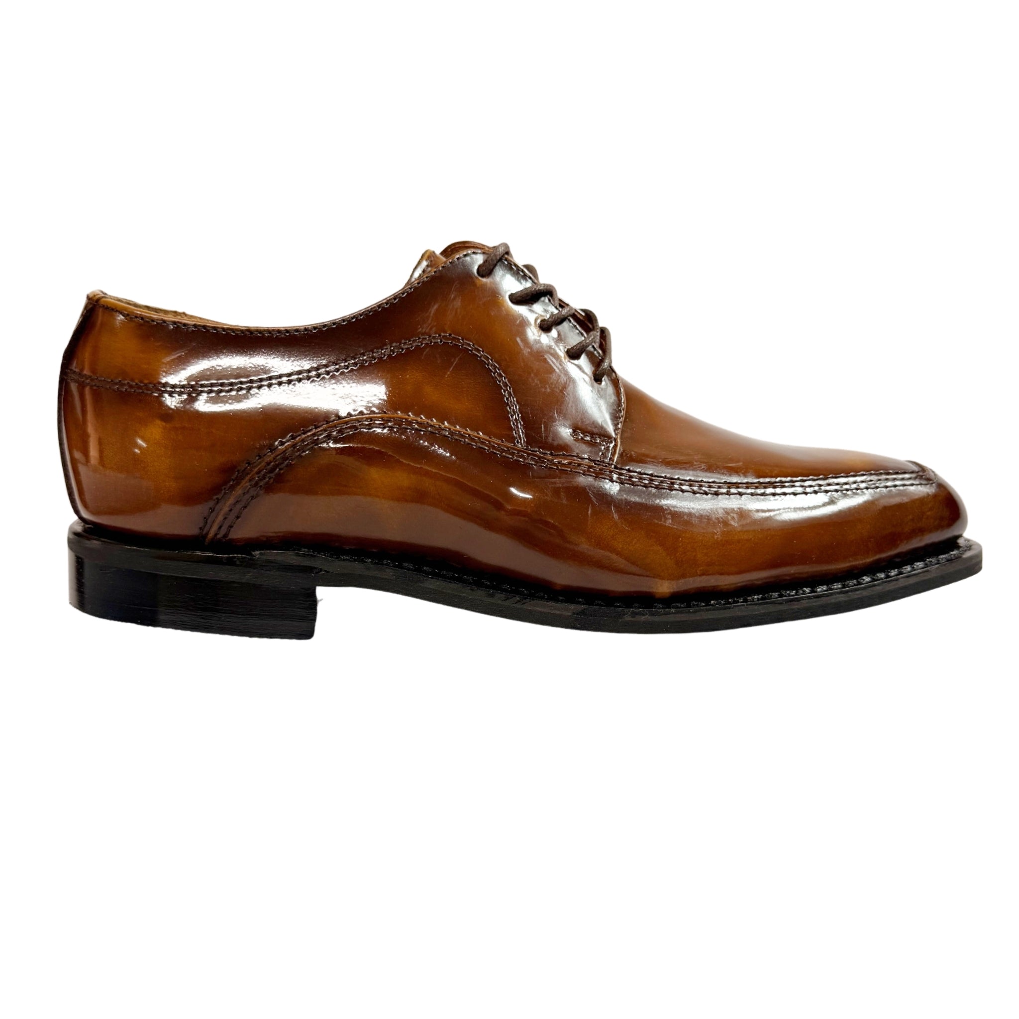 Bishop Leather Ivywood Hi-Shine Tan Shoe