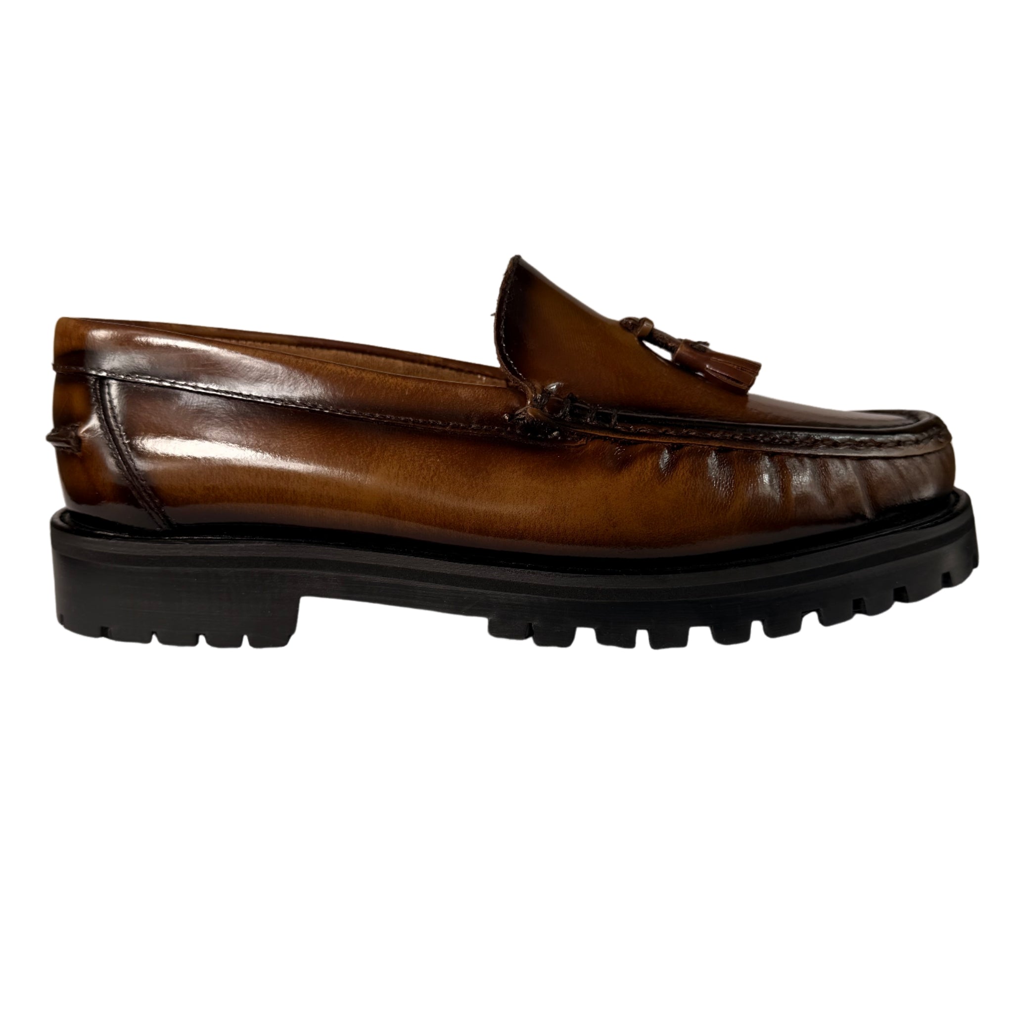 John Drake Leather Honey Tan Moccasin
