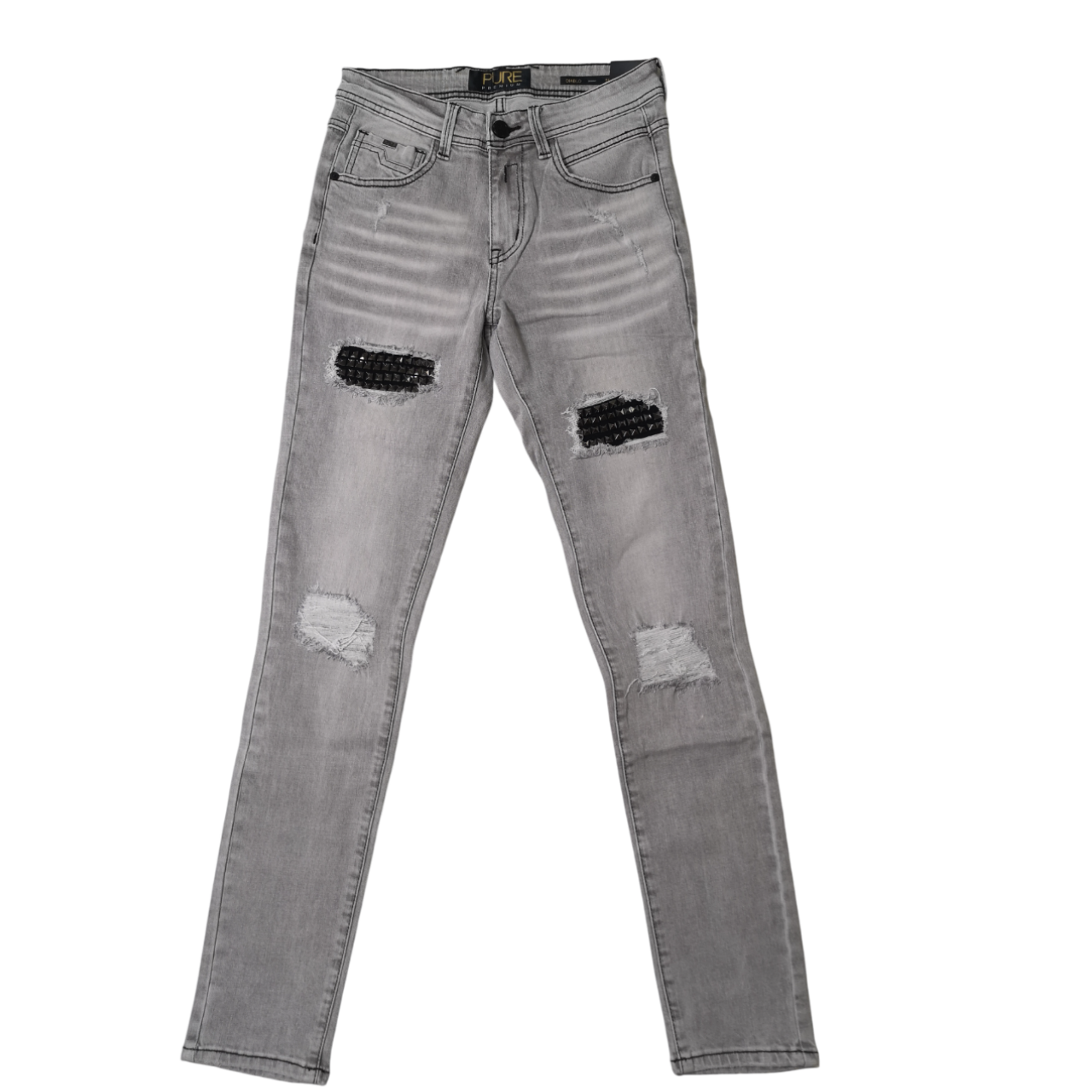 Pure Premium Diablo Grey Skinny Denim Jean