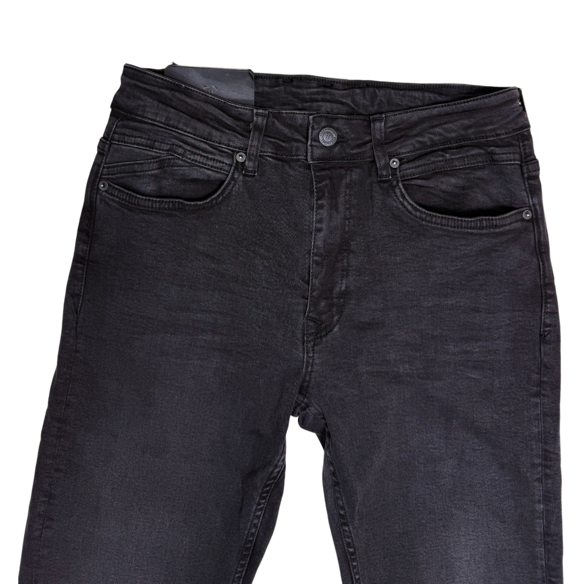 Pure Premium Stretch Black Skinny Denim Jeans