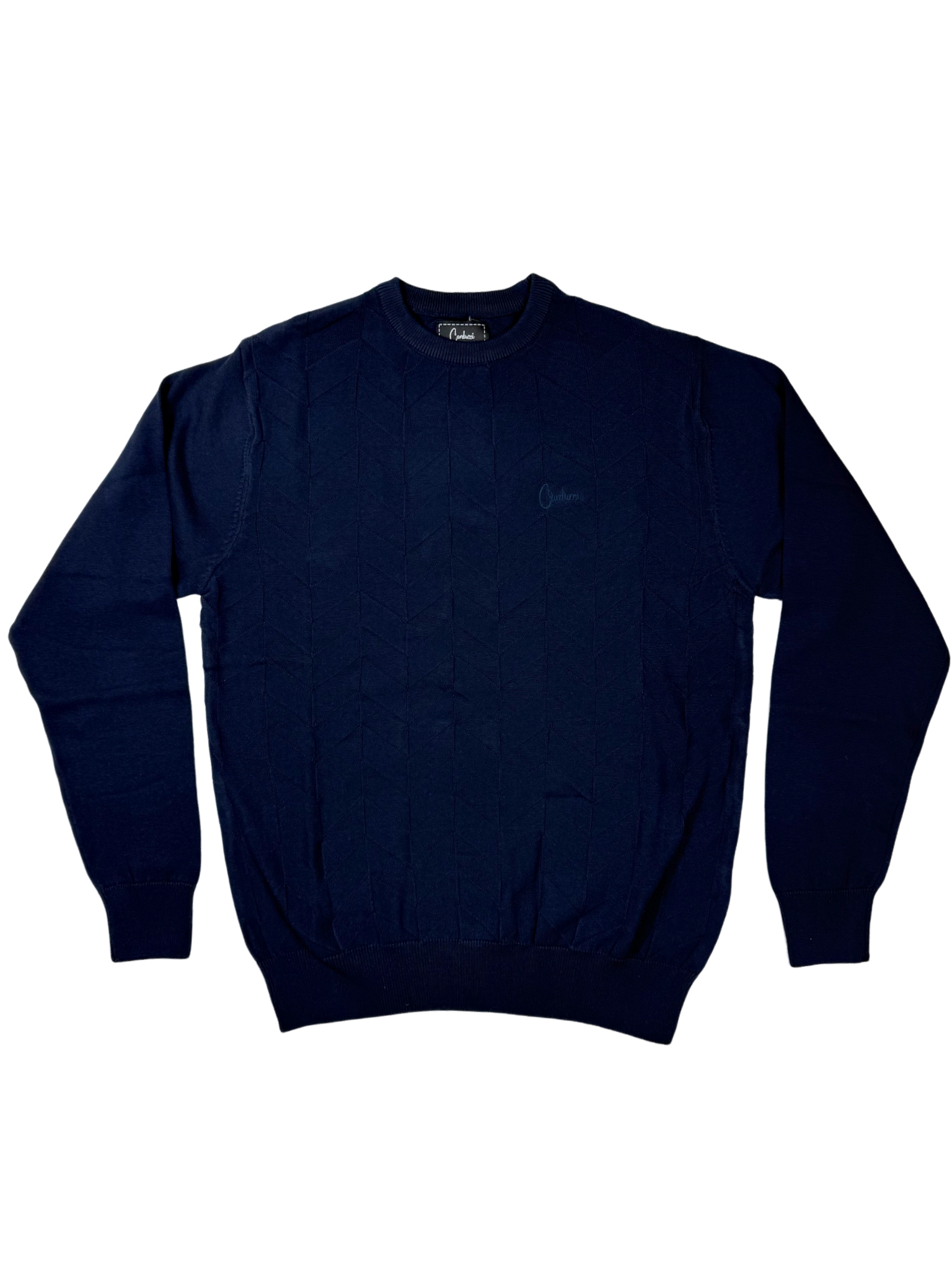 Carducci Navy Knitwear Jersey