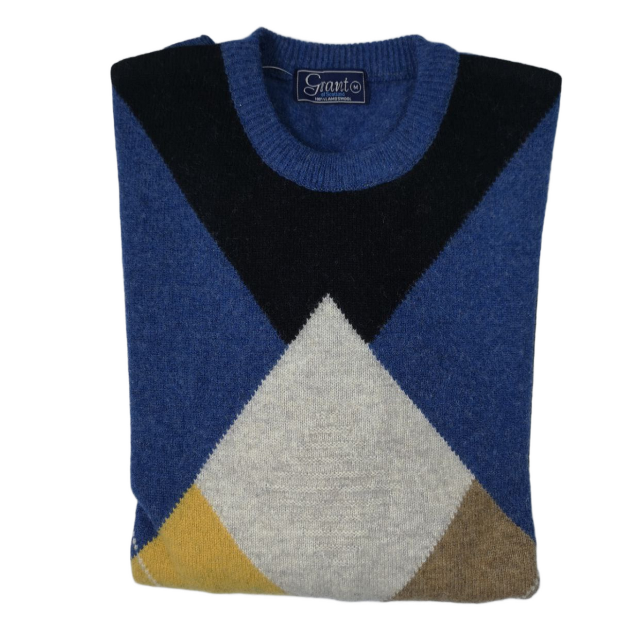 Grant of Scotland L/Wool Colour Diamond Ribbon Knitwear Jersey