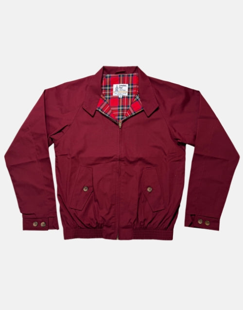 London Fog Burgundy Harrington Jacket