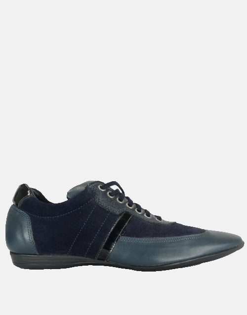 Gian Luca Italian Leather Suede Navy