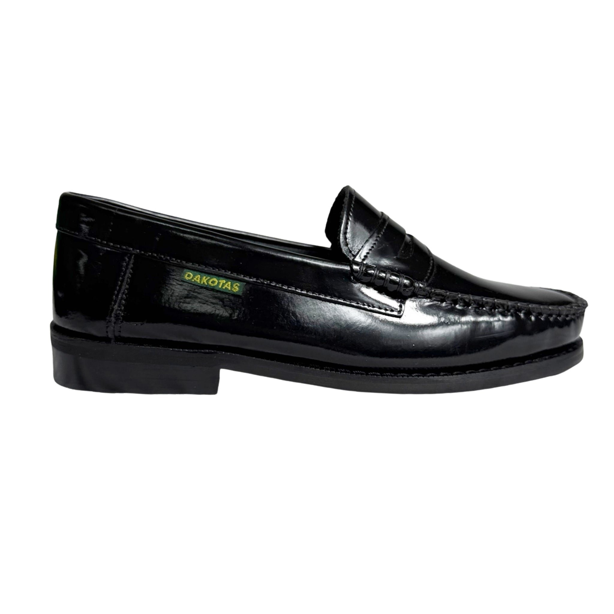 Dakotas Black Penny Hi-Shine Moccasin