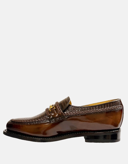 Saxone of Scotland Leather Walnut Moccasin