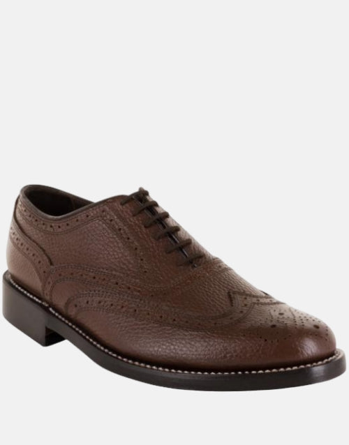Florsheim Leather Kenmor Wingtip Derby Brown Status Shoe