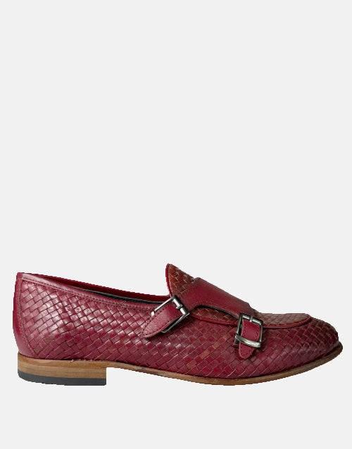 Calvano Burgundy Monk Strap