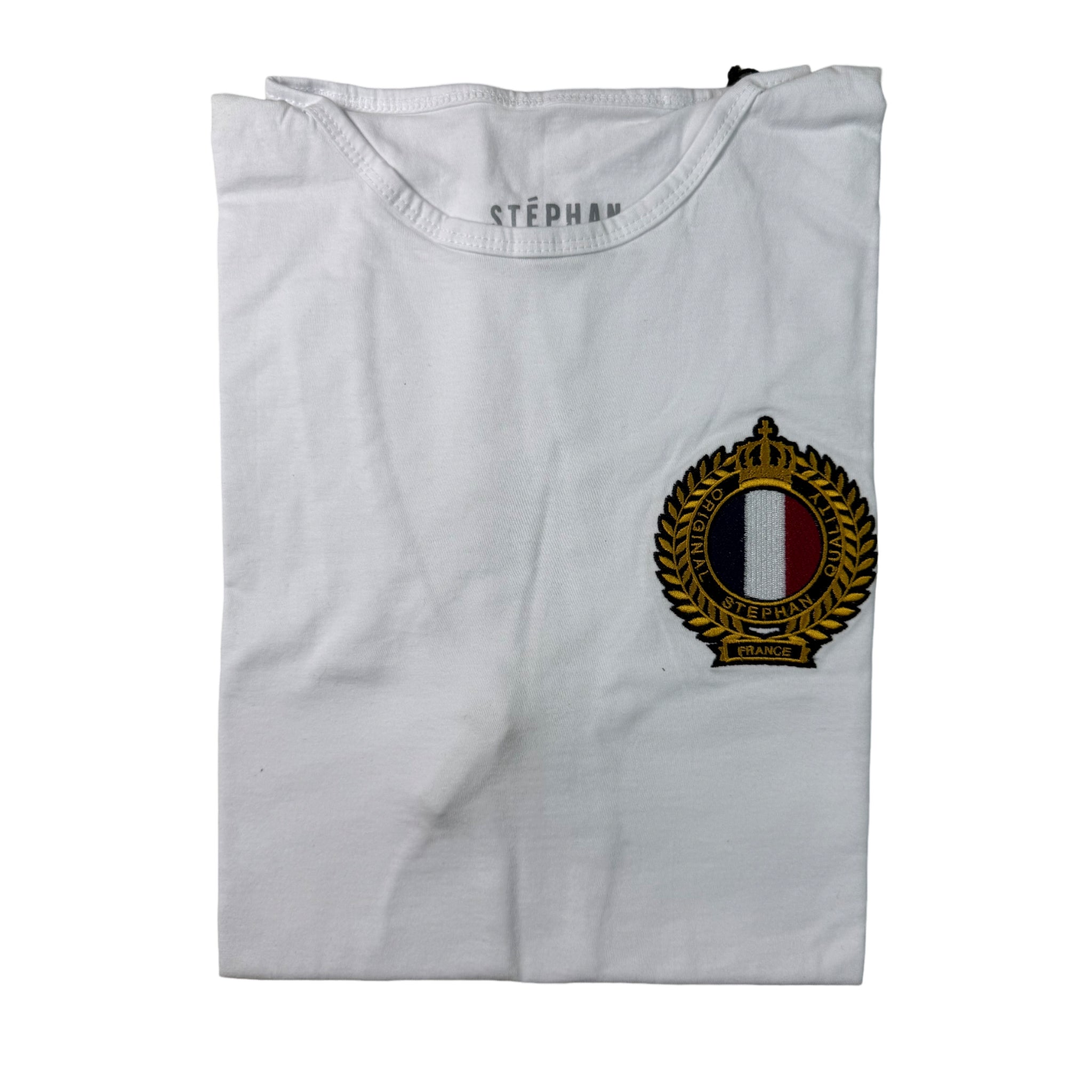 Stephan Modern White Crew Tee