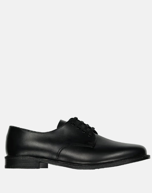 Toughees Leather Black School Shoes
